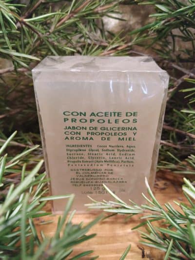 jabón con propoleos